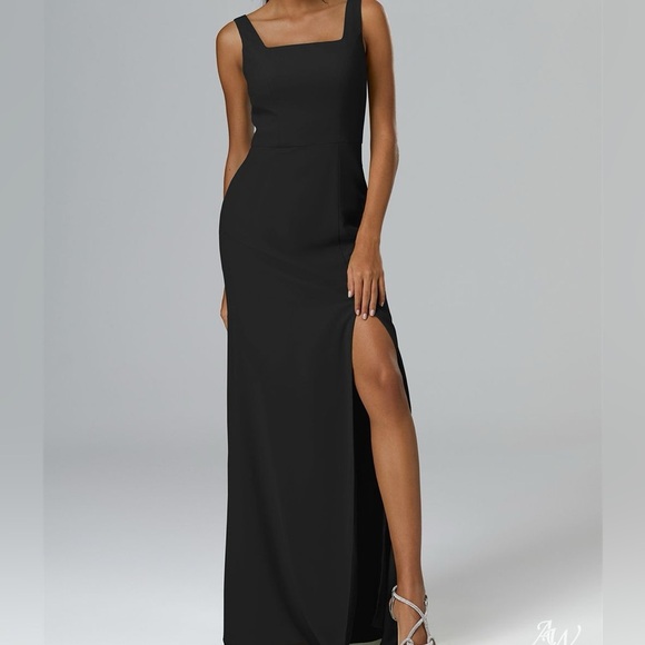 Vintage Liz Claiborne Black Special Occasion Formal Prom Cocktail Column Dress - Picture 1 of 11